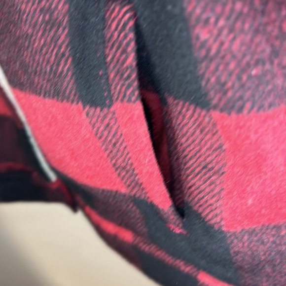 Thread & Supply red plaid Sherpa lined jacket S - Picture 6 of 12